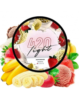 Табак 420 Light Бананово-клубничное мороженное 100 гр 