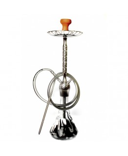 Кальян Kaya ELOX 630CE Black-White Spot Mahal Silver 2S