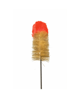 Щетка для колбы Kaya Cleaning Brush with Woolen Top, 50cm red/ecru