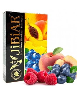 Табак Jibiar Raspberry Peach Blueberry 50 гр